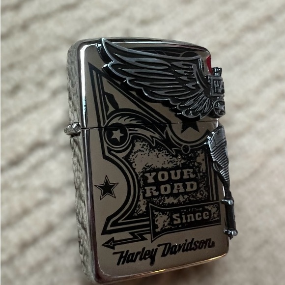 Harley Davidson Lighter Silver New - Picture 5 of 6